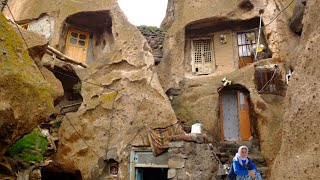 Pieces of life in the rocky and old village of Iran: Kandovan