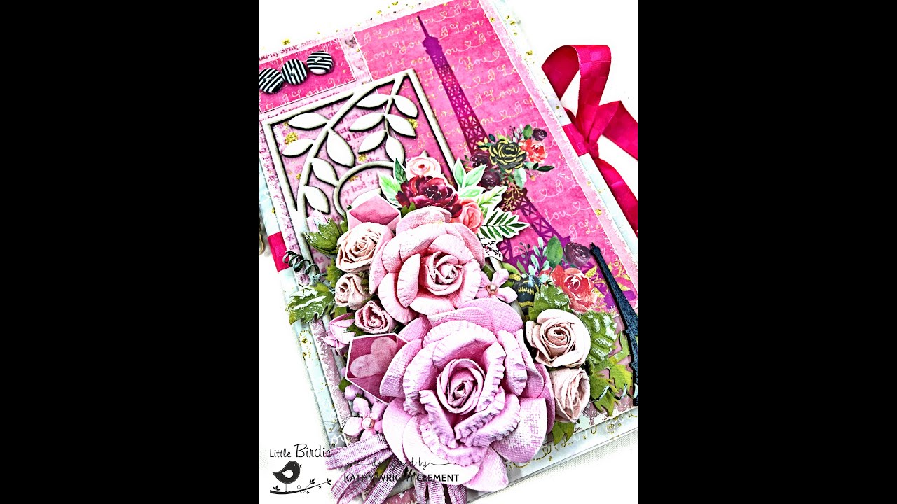 Little Birdie Crafts True Love Desk Folio Tutorial - YouTube