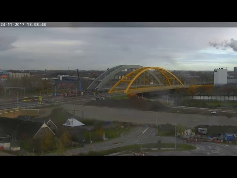 ProRail Spoorverdubbeling Utrecht - Live Webcam 1 - Plaatsing spoorbrug 17 t/m 20 nov