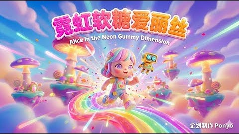 【4K Pure Enjoyment】Bubblegum🍬 Original Single Neon Gummy Dimension: A 3D Dream of Escaping Reality