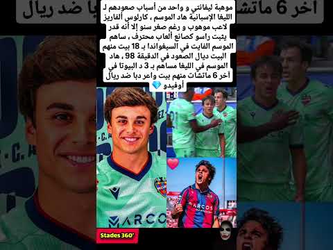 موهبة ليفانتي و واحد من أسباب صعودهم ل الليغا الإسبانية هاد الموسم كارلوس ألفاريز الامارات مصر