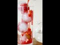 【ASMR】クセになる甘酸っぱさストロベリーソーダの作り方|How to make strawberry soda|#Shorts