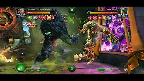 7.2.4 Man-Thing Boss Solo with R4 Immortal Abomination - Marvel Contest of Champions