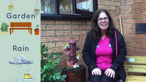 Tiny Toes Hertford Makaton sign of the week - Garden & rain