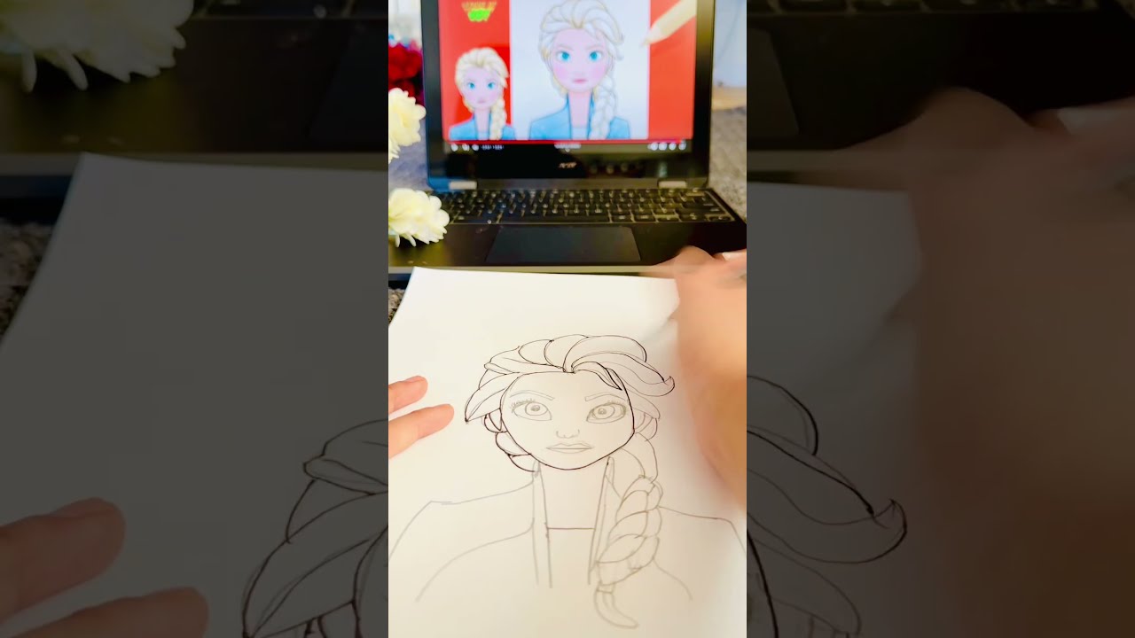 This 7 Year Old Just Won The Internet With Elsa Art Frozen ElsaDrawing Armeensqainaat