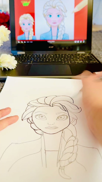 This 7-Year-Old Just Won the Internet with Elsa Art! 🌍🎨 #Frozen #ElsaDrawing #armeensqainaat