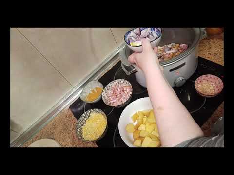 Video: Patatas Con Queso En Olla De Cocción Lenta