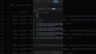 DNA animation using HTML CSS 😳🧬  Coding meets science 🔥  Comment "DNA" for code 💻