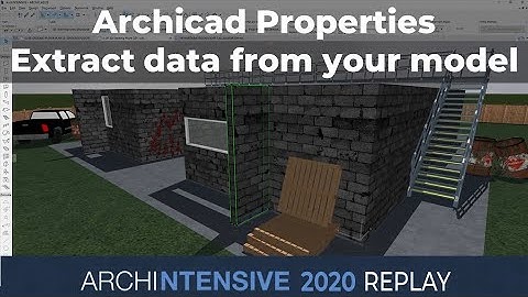 Archicad Properties - Extracting data from your model with Matthew Johnson from POWE Architects