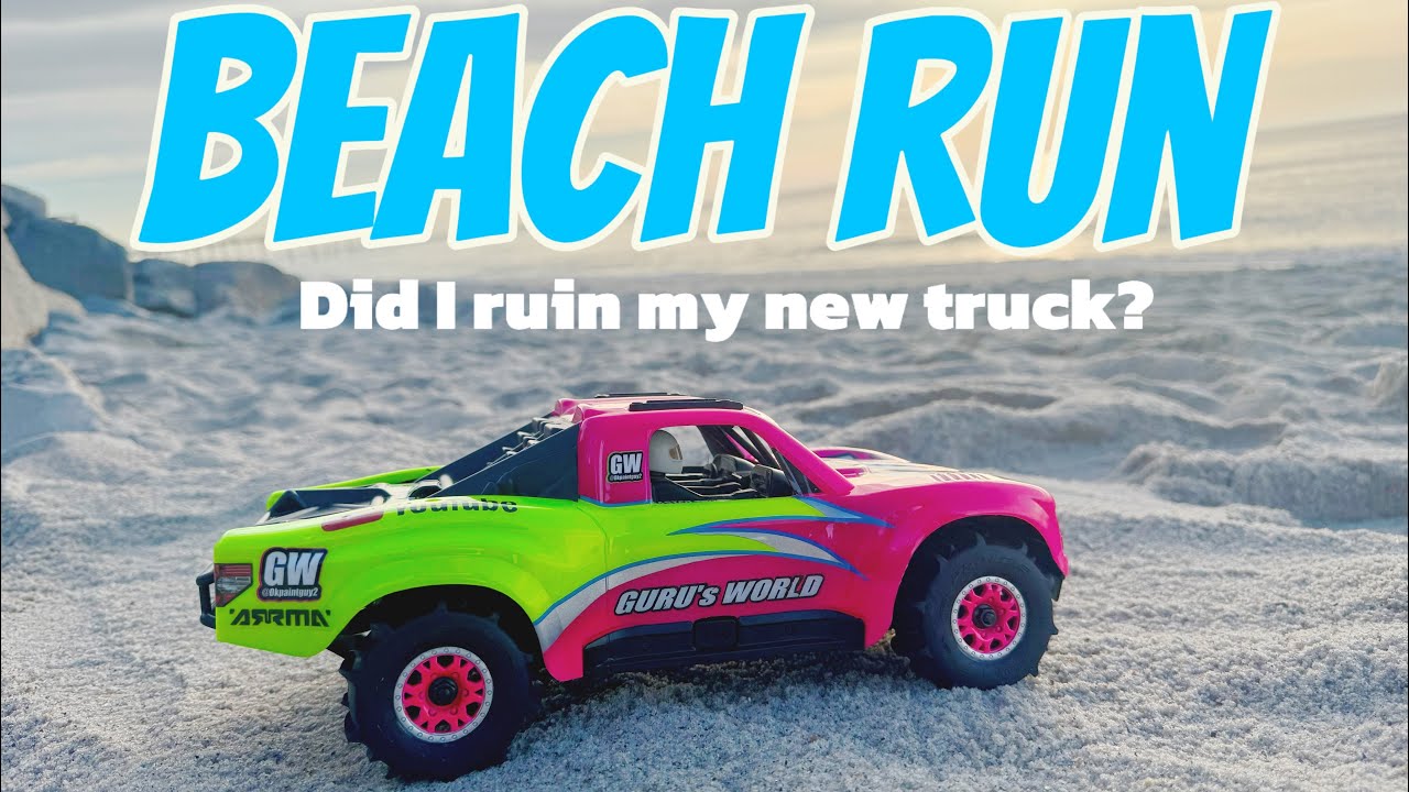 ARRMA Mojave Grom BLX at the beach