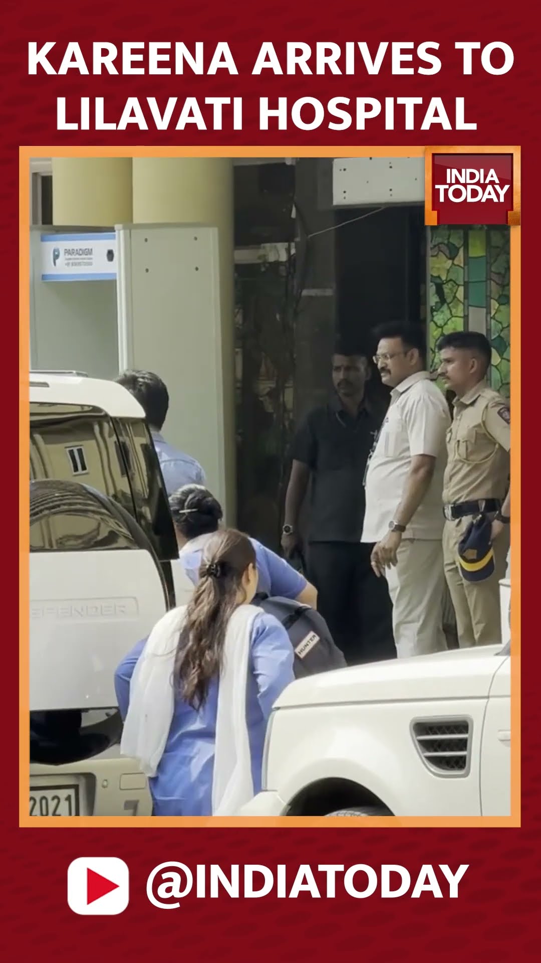 Visuals Of Kareena Kapoor Visiting Lilavati Hospital Mumbai With Kids #shorts #kareenakapoorkhan