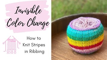 How to Change Colors when Knitting Ribbing | Hide the Color Transition | Knitty Natty