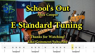 School's Out - Alice Cooper (Bass Cover with Tabs)