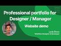 Portfolio-resume for Product Designer & Manager | Website Showcase