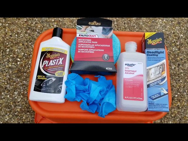 Revive your tired headlights with our Plast RX. #howto #diy #meguiars