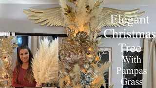 ELEGANT CHRISTMAS TREE WITH PAMPAS GRASS!🎄 by Queen Beez Vintage 3,469 views 2 years ago 15 minutes