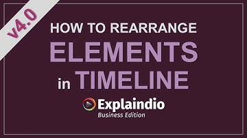 How to Rearrange Elements in Timeline