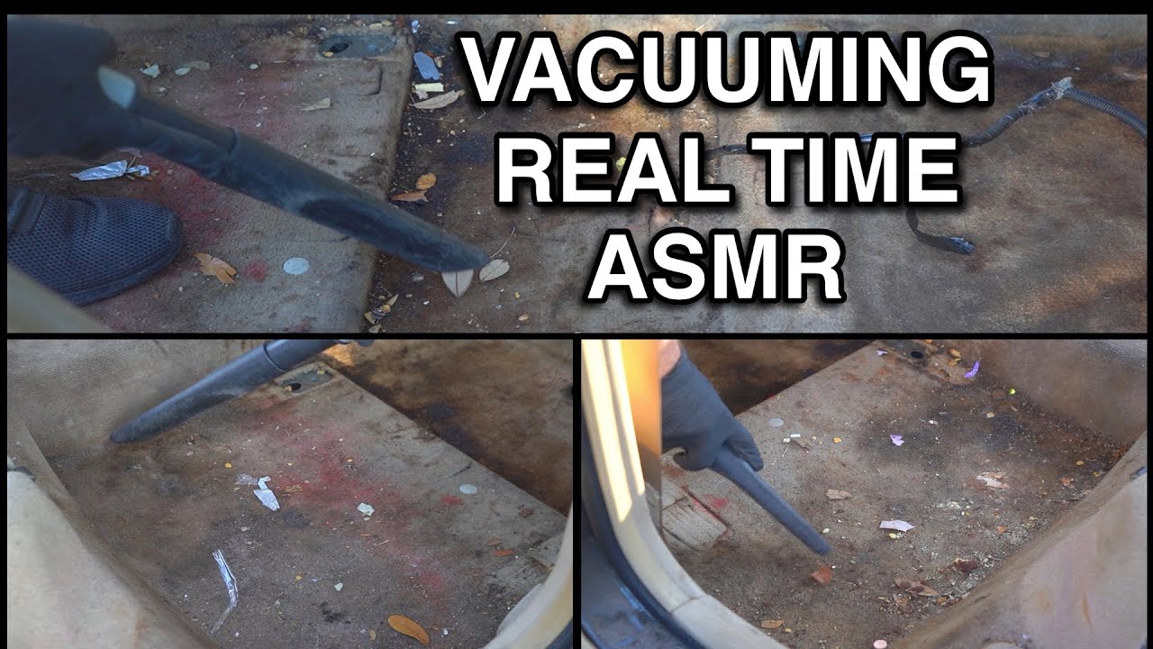 Extremely Satisfying Real Time ASMR Carpet Vacuuming! MAD Detailing Interior Car Cleaning!