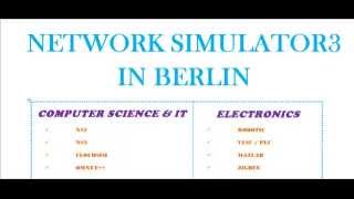 Details NETWORK SIMULATOR3 IN BERLIN Update