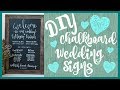 DIY CHALKBOARD WEDDING SIGN! | WEDDING BELLS |