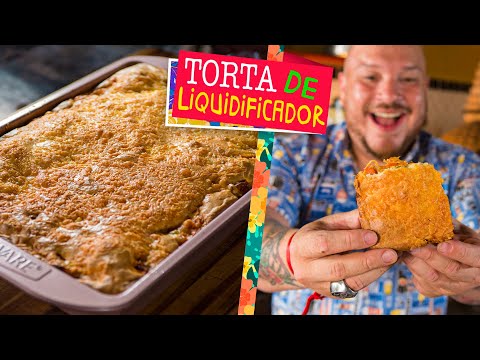 TORTA DE FRANGO DE LIQUIDIFICADOR - Como fazer torta cremosa de frango fácil