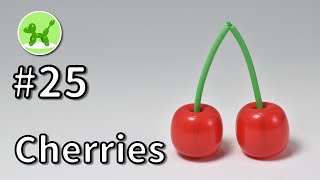 Cherries - Balloon Animals for Beginners #25 \/ バルーンアートの基本 #25 (サクランボ)
