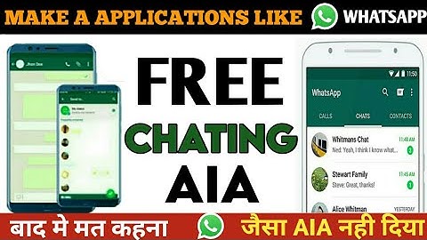 Make a Application Like Whatsapp | Free Chating App Aia | Kodular || Earn 80$ Daily