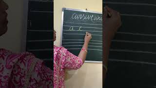 cursive writing middle case letters #education #english