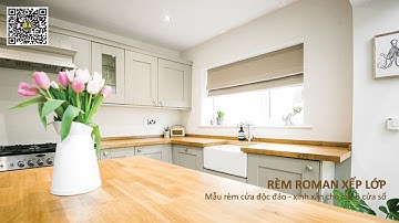 Rèm Roman Xếp Lớp Mẫu Rèm Cửa Gọn Nhẹ, Tiết kiệm diện tích