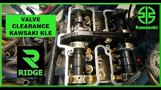 Valve clearance on Kawaski KLE 500