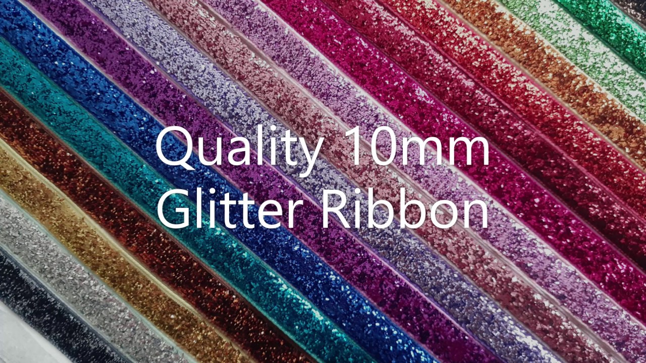 Sparkly Glitter Ribbon 10mm Width