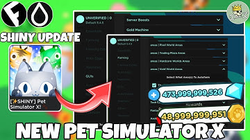 NEW Pet Simulator X Script | Shiny UPDATE | Hydrogen and Fluxus - Roblox Mobile Exploiting