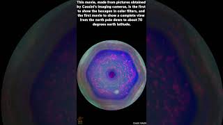 Cassini’s First Color Movie of Saturn’s Mysterious Hexagon 🪐#Cassini #Saturn #SaturnHexagon #NASA