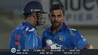 Virat Kohli 123 off 111 | NZ vs IND 2014 | 1st ODI Napier