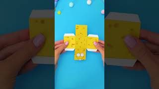 💛 Let's Create SpongeBob Squarepants Paper Toy 🧽 Amazing Paper Craft #diy #kids #fun #easy