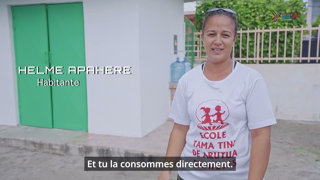 Initiative eau - Arutua, une eau 100% potable à la fontaine de la commune