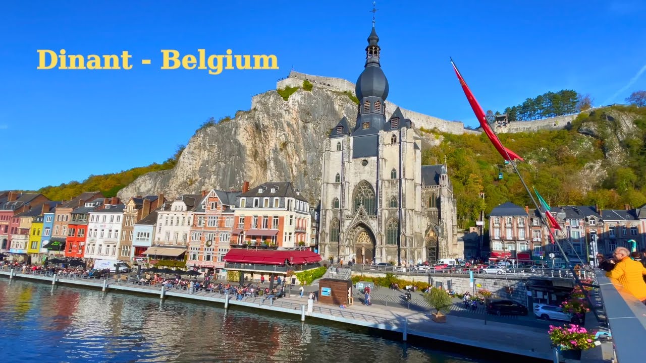 Exploring Dinant Town in Belgium 🇧🇪 (4K)