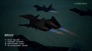Mobius squadron members in a Casual game.
