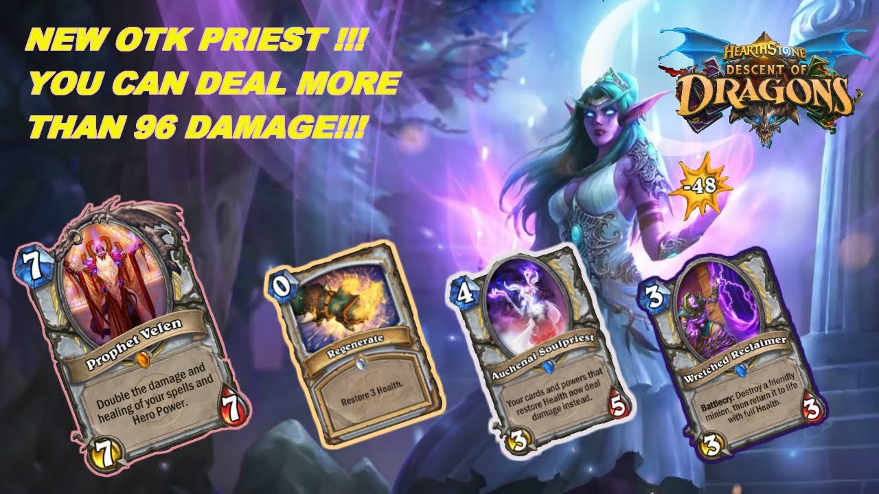 HEARTHSTONE - NEW OTK PRIEST DECK!!! NO ONE SURVIVE AFTER THAT!!! - YouTube
