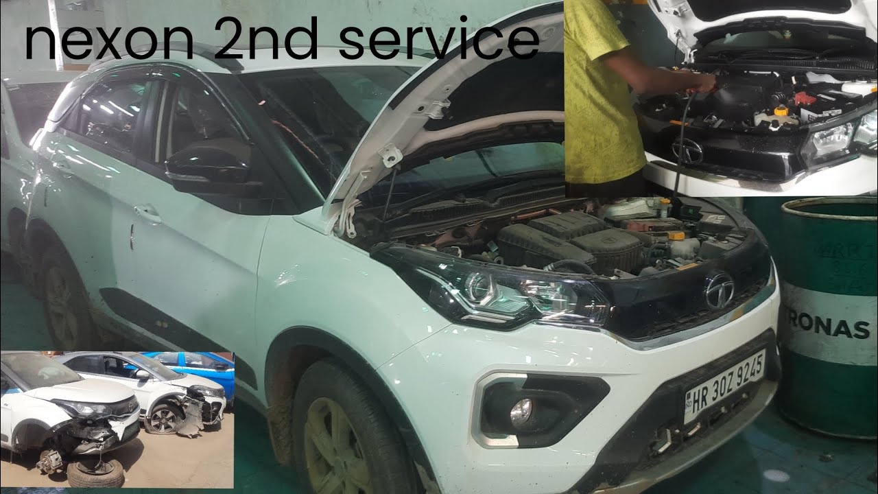 Tata nexon service cost || Rubber paint and service time with cost # ...