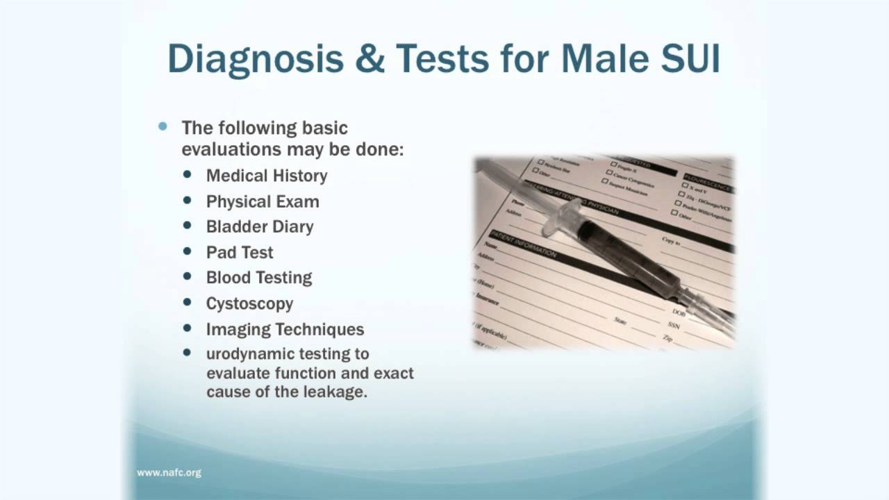 Male Stress Urinary Incontinence YouTube