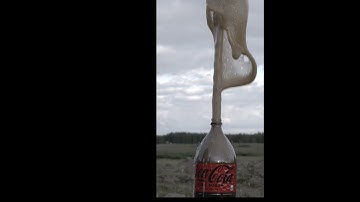 Giant Coca Cola vs Mentos explosion in 4K 60FPS and ultra slow-motion
