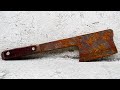 Old Rusty Handmade Axe Restoration