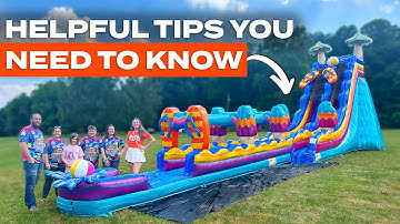 How To Set Up A 25ft Waterslide with a Slip N Slide