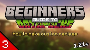 [1.21+] How to make custom recipes with minecraft datapacks