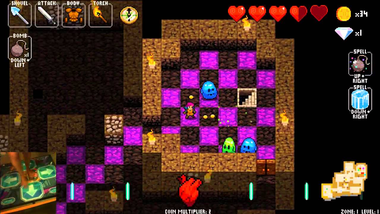 Crypt of the Necrodancer Dance Pad Mode YouTube