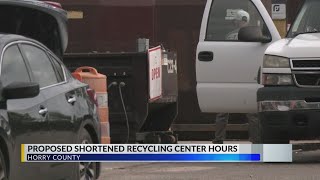 Proposal would shorten Horry County recycling center hours