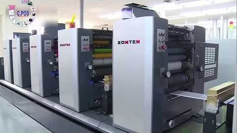 Máy in tem nhãn Offset dạng cuộn, nhanh và nét.