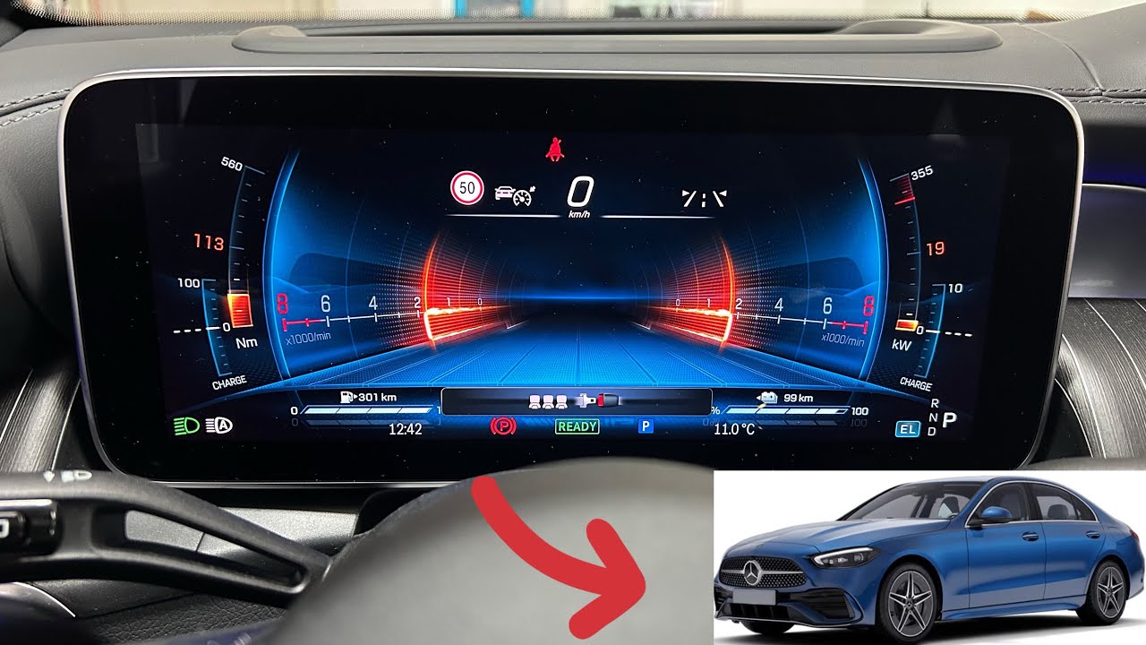 Activation du menu AMG sur Mercedes Classe C W206 / GLC W254 - YouTube