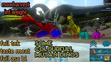 save data ark mobile infinity weight dinos | max harvest | full tek | taste meat | req by pikachu.